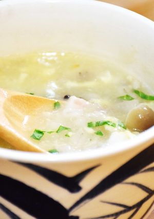 いっぱい食べてね！もち麦の中華風ぞうすい-レシピのメイン写真
