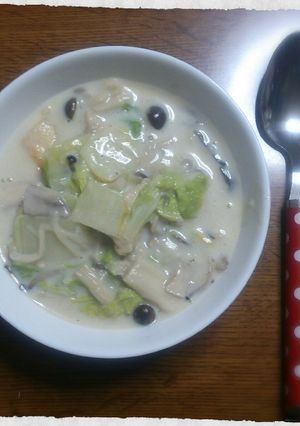 白菜と鶏肉のヘルシークリーム煮-レシピのメイン写真