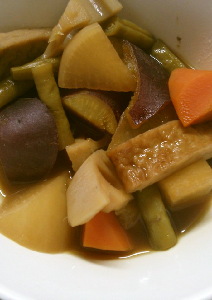 大根 蓮根 薩摩芋 さつま揚げの 煮物-レシピのメイン写真