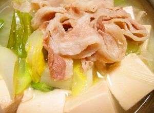 手早く！豚バラしゃぶしゃぶ肉の水炊き。-レシピのメイン写真
