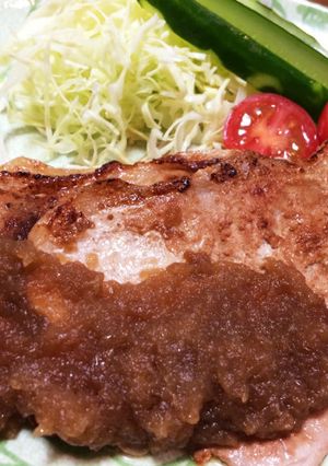 豚肉のアップルソースかけ-レシピのメイン写真