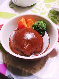 煮込みハンバーグ-レシピのメイン写真
