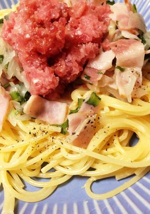 残り物で作る あっさり簡単カルボナーラ-レシピのメイン写真