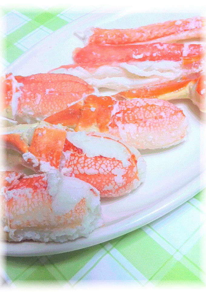 ☆冷凍『生』蟹の美味しい戻し方☆-レシピのメイン写真