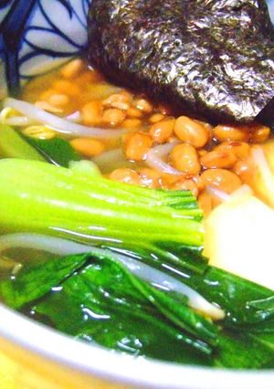 納豆のキムチ風　スープ-レシピのメイン写真