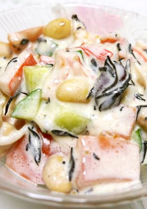 お豆さんの♪ヨーグルトわさびサラダ-レシピのメイン写真