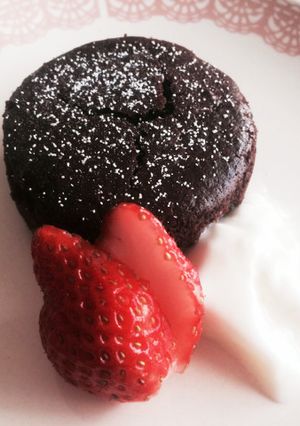 ヘルシー♡豆腐フォンダンショコラ-レシピのメイン写真
