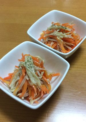 レンジでチン！にんじんとえのき茸のサラダ-レシピのメイン写真
