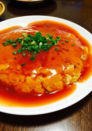 甘酢あんで〜もやしの卵焼き^_^-レシピのメイン写真