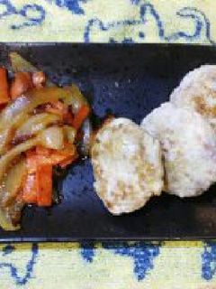 卵不使用☆鶏ブタ豆腐の赤ちゃんハンバーグ-レシピのメイン写真