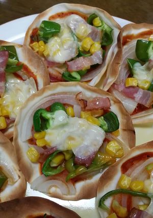 餃子の皮でシンプルなピッツァ-レシピのメイン写真