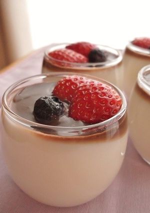 バレンタインに♪バニラプリンチョコソース-レシピのメイン写真