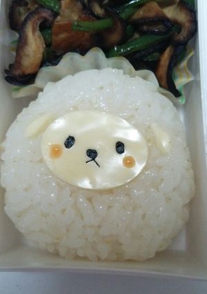 簡単キャラ弁！おにぎりひつじ-レシピのメイン写真