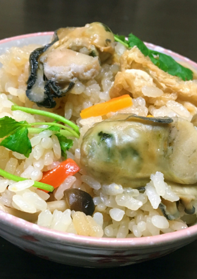 牡蠣の炊き込み御飯-レシピのメイン写真