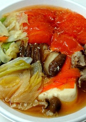すき焼きのたれで作る★トマトすき焼き-レシピのメイン写真