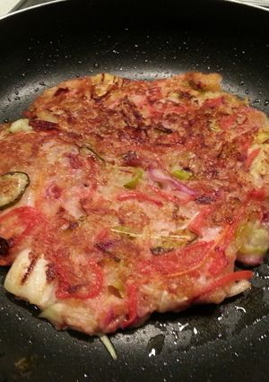 夜食に！明石焼き風ヘルシー野菜お好み焼き-レシピのメイン写真