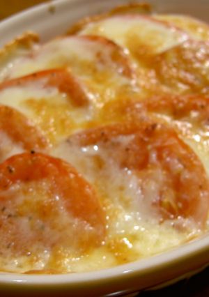 簡単！トマトのとろ～りチーズ焼き-レシピのメイン写真