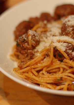 ルパンの食べたミートボールスパゲッティ-レシピのメイン写真