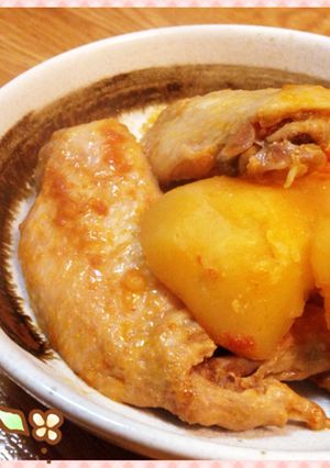 圧力鍋で、手羽先とじゃがいものトロッと煮-レシピのメイン写真