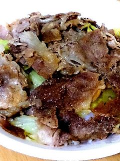 レンジで簡単❗北海道風キャベツ豚丼-レシピのメイン写真