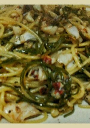 塩たらのパスタ ドライトマトと切昆布で-レシピのメイン写真