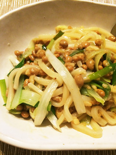 白菜と納豆の焼きうどん-レシピのメイン写真