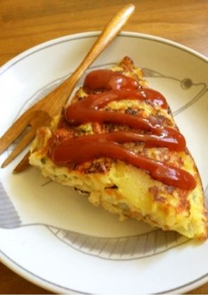 彩り野菜♪スパニッシュオムレツ-レシピのメイン写真