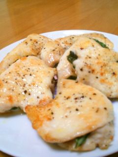 鳥むね肉で☆大葉チーズのはさみ焼き-レシピのメイン写真