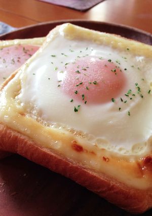 簡単!子ども大好き!目玉焼きトースト♡-レシピのメイン写真