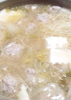 塩麹で豚だんご!の塩麹なべ-レシピのメイン写真
