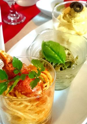 イタリアン・トリコロールの3色パスタ-レシピのメイン写真