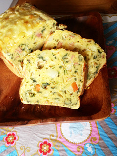 HBで焼く残り野菜のケークサレ-レシピのメイン写真