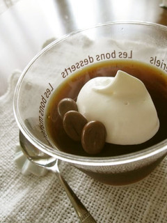 コーヒーチョコのせコーヒーゼリー-レシピのメイン写真