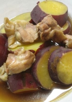 さつまいもと鶏肉のうま煮-レシピのメイン写真