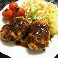 รูปของ 外はサク！中はほっくほくの牛肉コロッケ☆