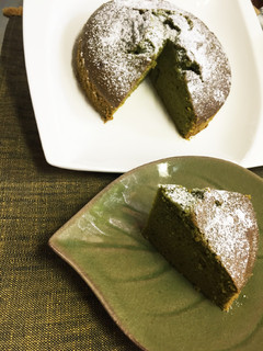 抹茶好きの私の!濃厚し〜っとり抹茶ケーキ-レシピのメイン写真