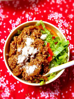 節約☆簡単♫タコライス風な丼♡-レシピのメイン写真