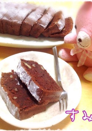 卵白消費にしっとり胡桃入りショコラケーキ-レシピのメイン写真