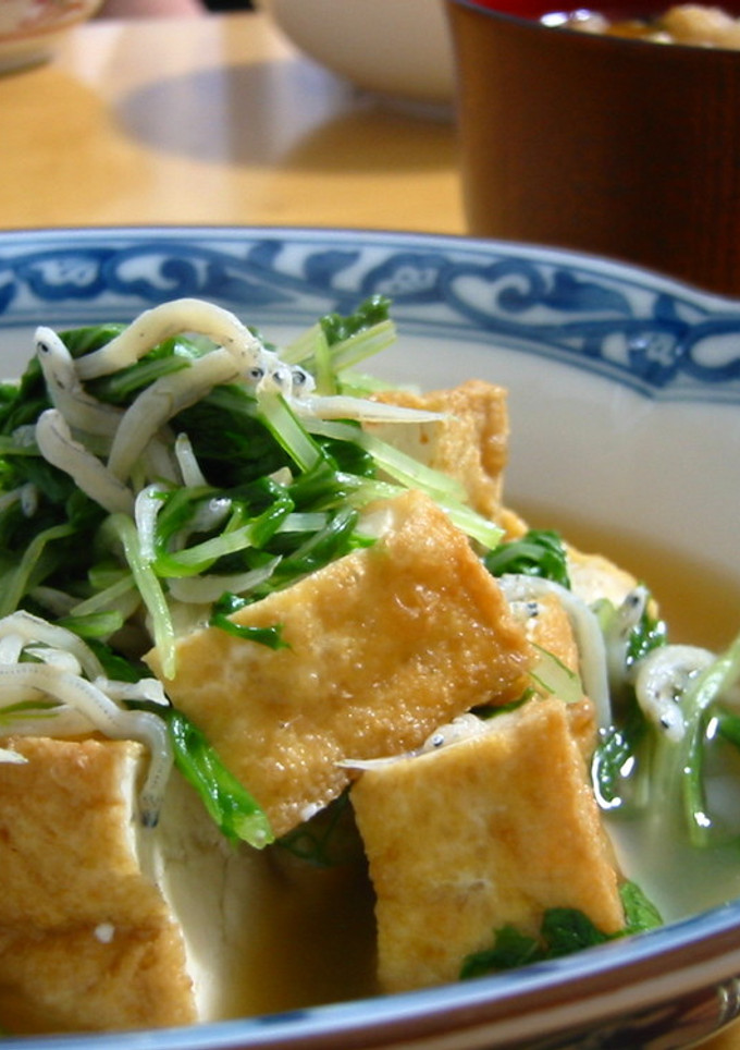 厚揚げ＆水菜☆さっぱり煮-レシピのメイン写真