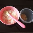 離乳食中期 野菜と白身魚の雑炊