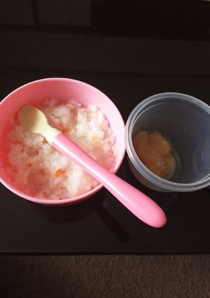 離乳食中期 野菜と白身魚の雑炊-レシピのメイン写真