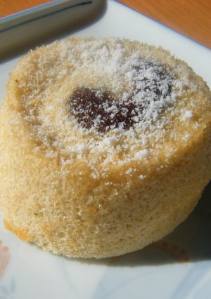 煎茶のミニシフォン~餡子入り~♡-レシピのメイン写真