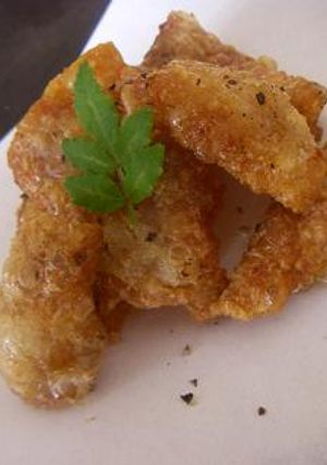 ビールにぴったり　とり皮揚げ-レシピのメイン写真