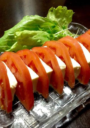 ★塩豆腐とトマトのカプレーゼ-レシピのメイン写真