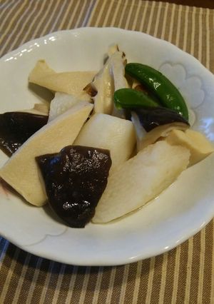 高野豆腐・長芋・竹輪・椎茸の煮物♪-レシピのメイン写真