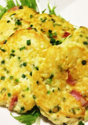 簡単♡ダイエットにも♡豆腐のふんわり焼き-レシピのメイン写真