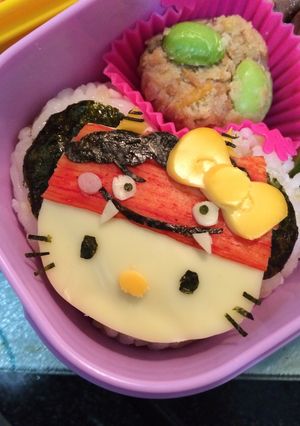 節分☆鬼さんキティ☆キャラ弁-レシピのメイン写真