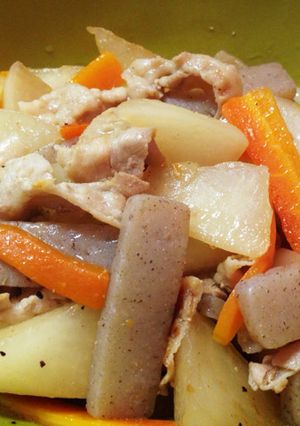 【糖質制限】【副菜】豚バラ大根の煮物-レシピのメイン写真