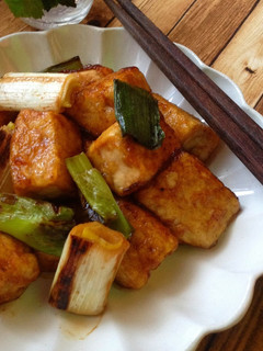 こってり*ご飯に合う!豆腐とネギの焼鳥風-レシピのメイン写真