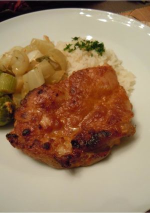 鶏肉オーブン焼き♫マスタードマリネ-レシピのメイン写真